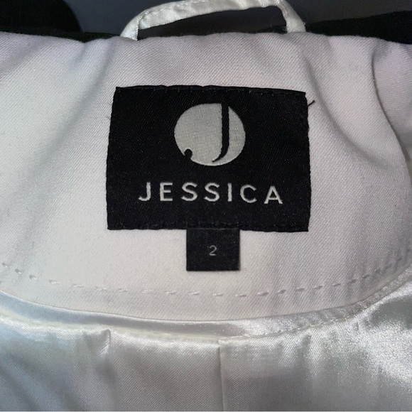 NAME YOUR PRICE! Jessica (from Sears) | Ivory Tuxedo Style Blazer - Picture 4 of 8